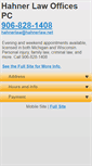 Mobile Screenshot of hahnerlaw.com